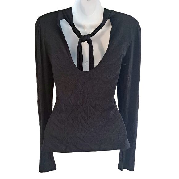 LNA Micro Rib Open Back Top - Picture 6 of 7